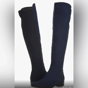 Unisa Gillean Women's Knee High Suede Navy Blue Boots (Size 8M - medium width)